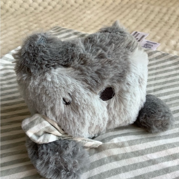 Gerber Organics Plush Grey Fox Striped Lovey Stuffed Animal Security Blanket Toy - Picture 3 of 12